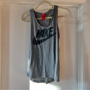Gray Nike Logo Workout Tank